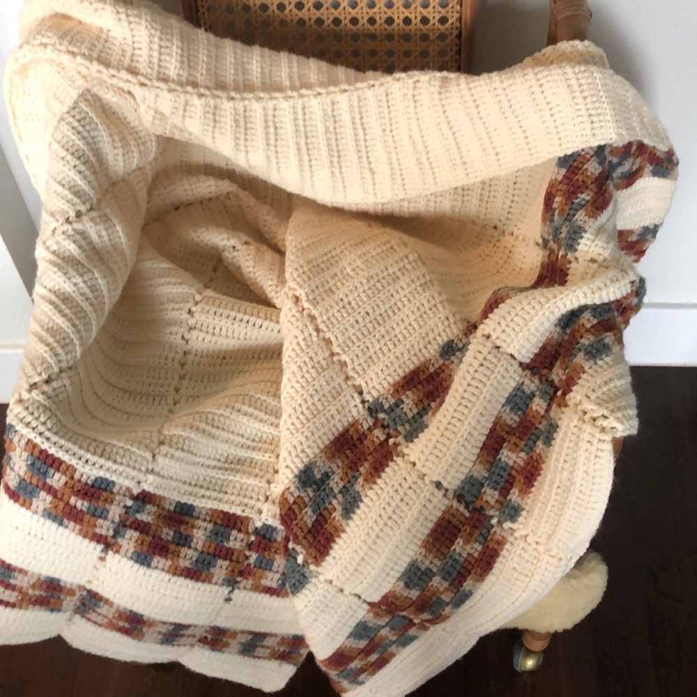 Vintage Crochet blanket 🧶handmade